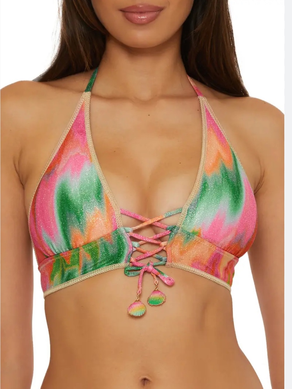 BECCA by Rebecca Virtue Mirage Halter Bikini Top